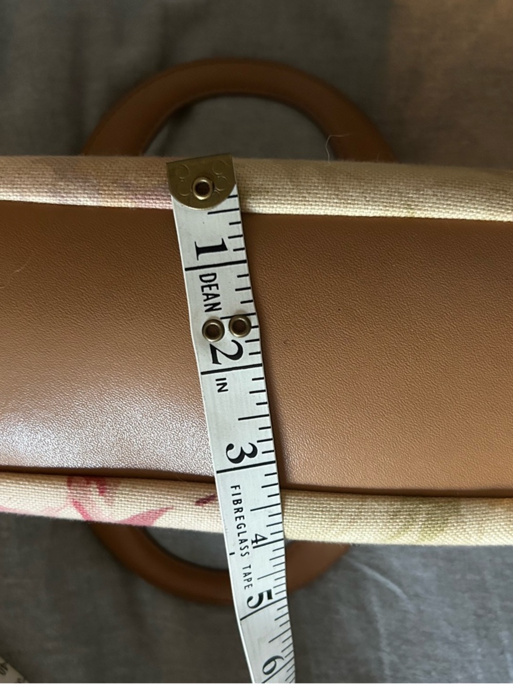 Fossil Floral Mini Tote in Cream, Pink & Tan - Picture 13 of 13